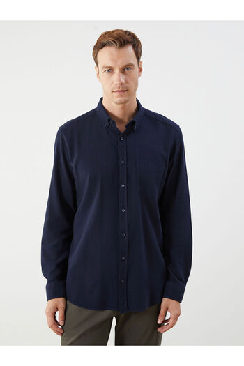 LC Waikiki Leave Your Style with Us |   Regular Fit Long Sleeve Dobby Men's Shirt