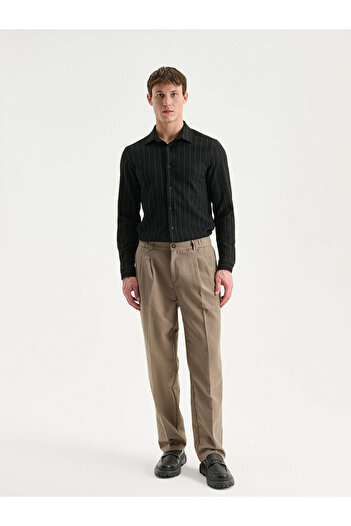 LC Waikiki Create Your Style from Uzg Store |   Slim Fit Long Sleeve Striped Men's Shirt