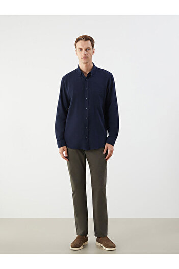 LC Waikiki Leave Your Style with Us |   Regular Fit Long Sleeve Dobby Men's Shirt