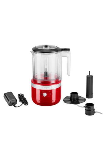 Kitchenaid Cordless Chopper 5KFCB519EER, 1.8 L, 2 Speeds (Red)