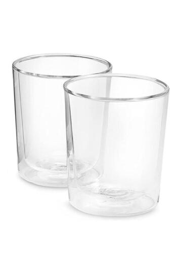 DELONGHİ Set 2 Glasses De'Longhi DLSC318, 400 ml, Double Wall, Borosilicate Glass (Transparent)