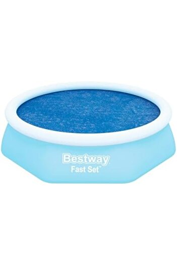 BESTWAY ®   58060 Fast Set ™   Solar Heated Pool Cover - 2.44 m Diameter Inflatable and Prefabricated Above Ground Pool