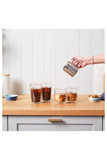 DELONGHİ Set 2 glasses De'Longhi DLSC319, 480 ml, Double wall, Borosilicate glass (Transparent)