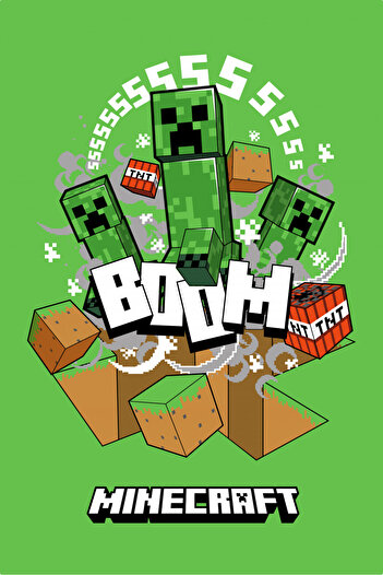 MINECRAFT Boom Creeper super soft polar fleece blanket 100*150cm