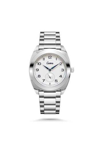 catera Men's watch with silver-colored numbers and steel