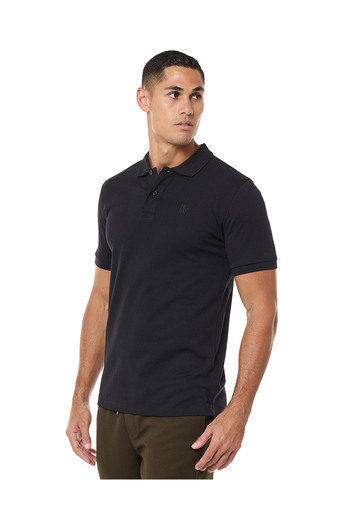 R&B Textured Polo T-Shirt With Short Sleeves