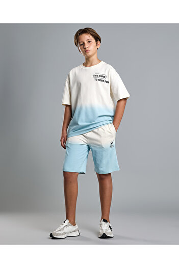 R&B Color Block Oversized T-Shirt and Shorts Set