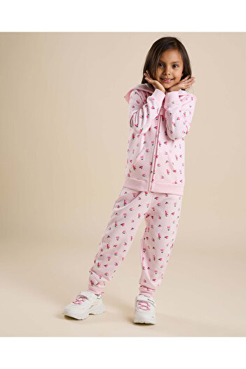 R&B Printed Hooded Clothing Set