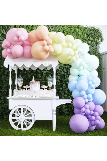 Çemrek Süs Parti Macaron Colored Balloon Chain Set of 100