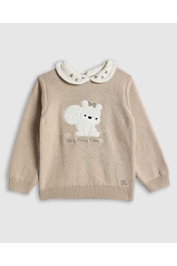 R&B Appliqued Collared Clothing Set