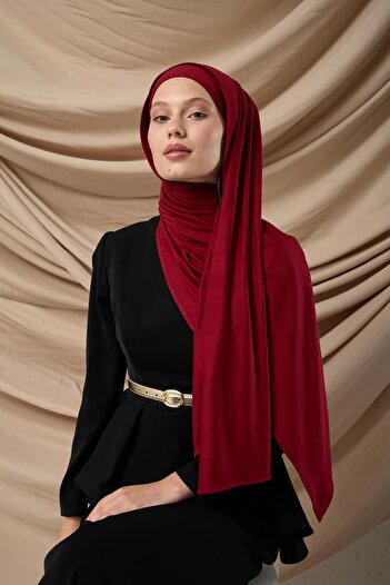 Silk Home Premium Combed Cotton Shawl 65002-06 Claret Red