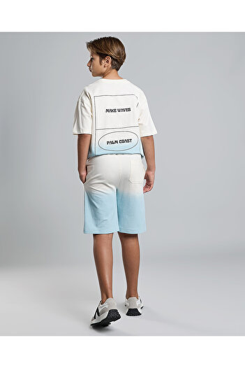 R&B Color Block Oversized T-Shirt and Shorts Set