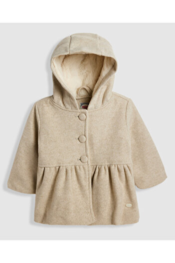R&B Textured Hooded Jacket with Long Sleeves