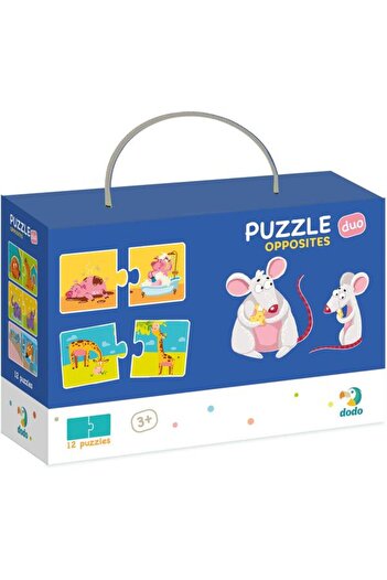 Dodo Duo Puzzle - Opposite Concepts (2 pieces)