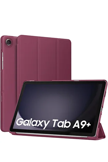 Fibaks Samsung Galaxy Tab A9 Plus Sm-X210 Strong Magnetic Smart Cover Anti-Tipping Stand Sleep Mode Case