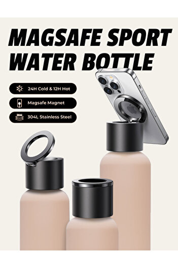 Sportsorigin 24oz 750ml Multifunction Portable Water Bottle Tripod Water bottle | Pearl Cream