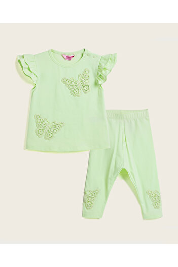 R&B Appliqued Top and Leggings Set