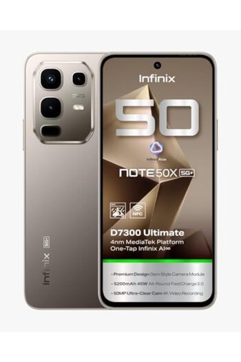 INFINIX NOTE 50X 5G X6857 Smartphone | Powerful 16GB RAM (8+8 Extended) + 256GB Storage | Ultra Fast