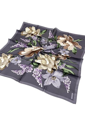 Armine Silk Scarf 2026 Winter - 9414-84 Fig Purple Twill