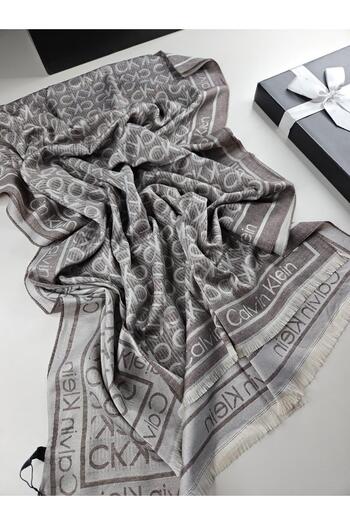 Webinay Home Double-Sided Ck Theme Thin Fabric Cashmere Silk Shawl Silk Scarf Hijab