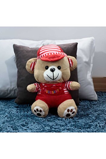 Platin Gift Red Dress Plush Teddy Bear Plush Hugs Baby Teddy Bear Plush Large Size 38 cm