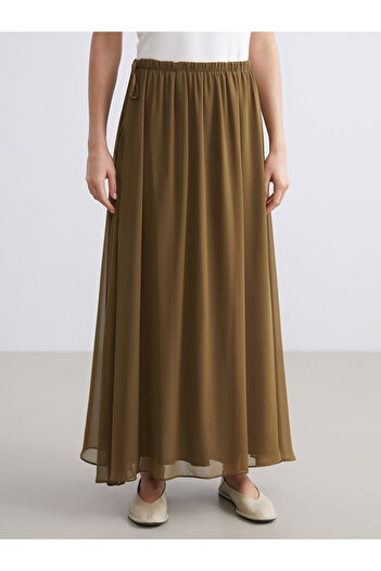 LC Waikiki Flared Skirt with Elastic Waist