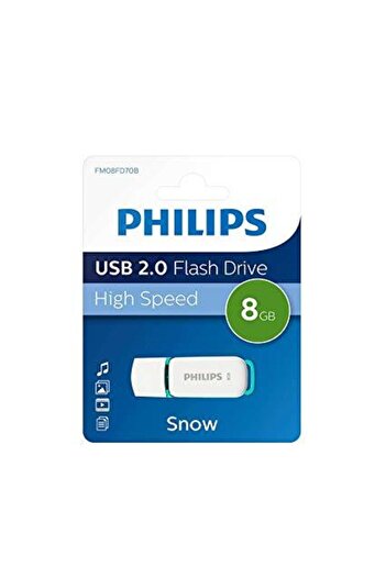 Philips Stick USB FM08FD70B/00, 8GB, Ediție Snow, USB 2.0 (Alb/Albastru)