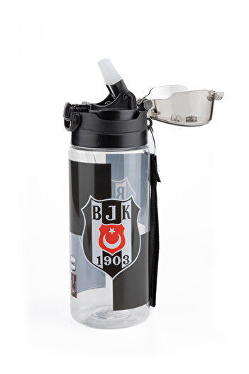 Next Plus Fan Licensed Bjk 500ml Straw Lockable Lid Water Bottle 25370