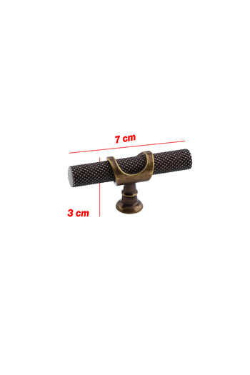 Badem10 Single Screw Skidproof Antique Yellow Button Metal Handle Drawer Furniture Kitchen Cabinet Cupboard Handle Handles