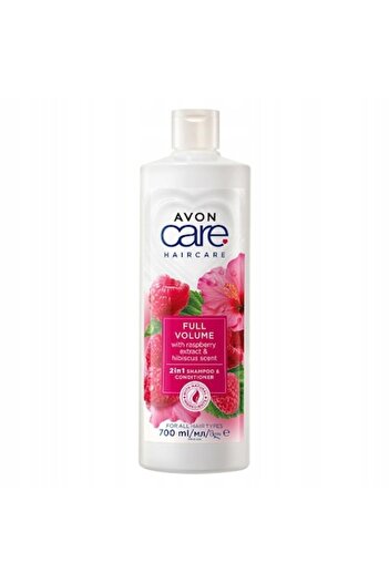 AVON Șampon și balsam 2 în 1 cu extract de zmeură, volum, 700 ml