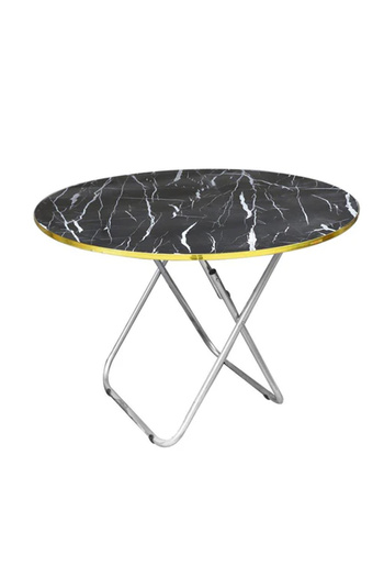 Türkiye Elegant Round Marble Side Table - Perfect for Any Space!