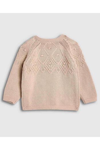 R&B Knitted Cardigan with Button Closure