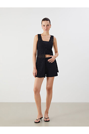 LC Waikiki Women's Shorts with Elastic Waist and Lace