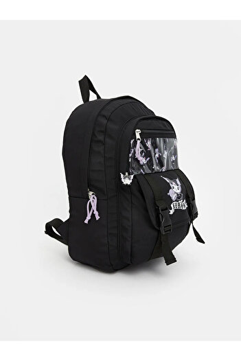 LC Waikiki Lcw Accessories Black Kuromi Printed Girl's Backpack