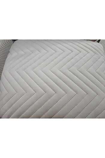 AKSU HALI Lux Özerdem Aksu Velvet Mattress Topper Modern Double Cream 240X260 .50X70 2 Pillowcases