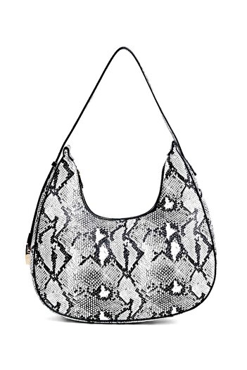 R&B Snake Patterned Shoulder Bag