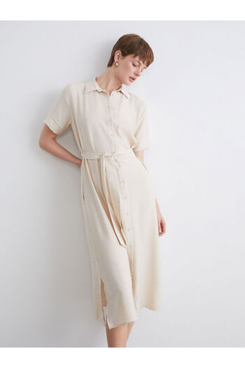 LC Waikiki Belted Shirt Dress