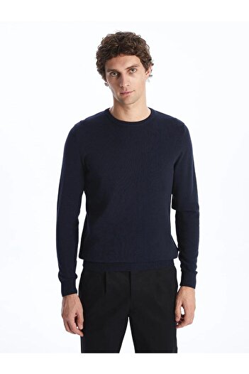 LC Waikiki Ανδρικό πλεκτό πουλόβερ LCWAIKIKI Classic Crew Neck (W5)