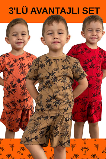 Deyzikids Printed T-Shirt Kids Girls and Boys Tracksuit Set Cute and Cool Casual T-Shirt and Bottom Top 2-5 Years