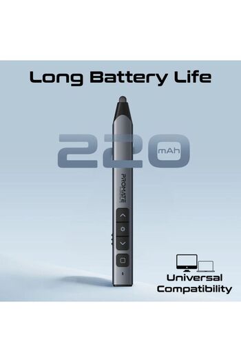 Promate Universal Intuitive Wireless Presenter with Stylus Pen