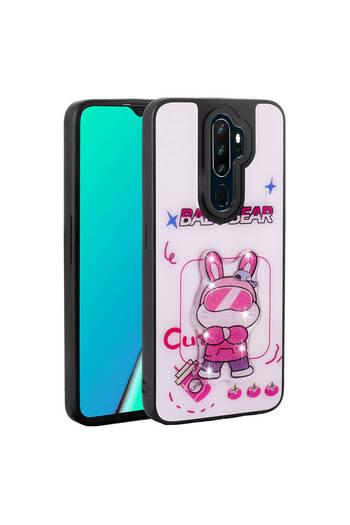 maxisepet A5 2020 Case Mxsp Amas Silicone Cover with Shining Embossed Iconic Figure - White