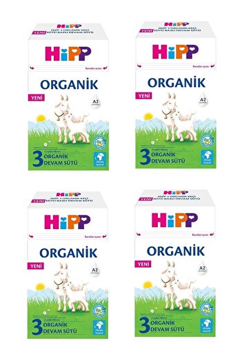 Hipp 3 Organik Keçi Sütü Bazlı Devam Sütü 400 G x 4 Adet