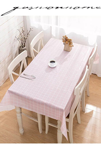 Raffine Anti-Scalding Kitchen Dinning Table Cloth Pink 137x90cm