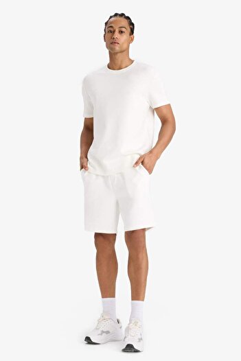 DeFacto DeFactoFit Standart Fit Modal Sporcu Kısa Paça Şort F8393AX25AU