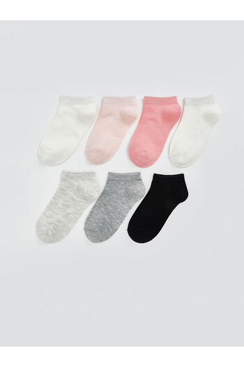 LC Waikiki Basic Girl's Booties Socks 7 Pack