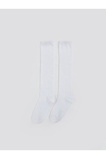 LC Waikiki Basic Girl's Knee Socks 2-Piece