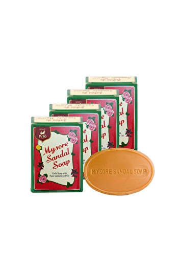 mysore Sandal Soaps Pack of 4 75 gr Bars