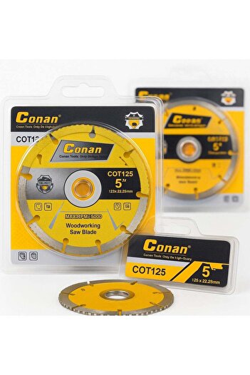 CONAN Wood Saw Blade 5-inch from Conan, Model COT125 – Professional Blade for Wooden Surfaces, 125mm x 2
