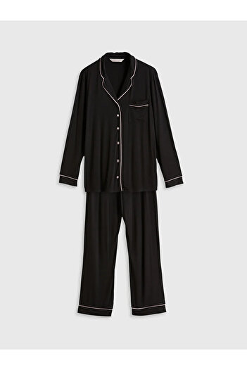 LC Waikiki Lcw dreamsiyah shirt collar women's pajama set
