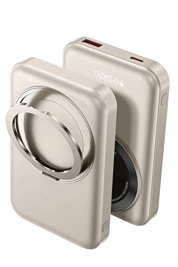 Yesido YP60 Magsafe Powerbank 10.000 mAh 20W Type-C 18W USB ve 15W Kablosuz Şarj Çıkışlı PD Magsafe Wireles